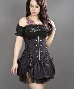 Burleska Pirate Striped Mini Skirt