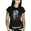 Dr Faust Praying Skull And Roses T-Shirt - Rivka -GOTHIC SKIRTS Shop praying skull and roses t shirt rivka dr faust 300x