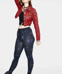 Jawbreaker Red Leopard Print Jacket -GOTHIC SKIRTS Shop red leopard print jacket jawbreaker 4 300x
