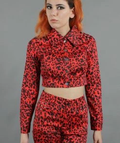 Jawbreaker Red Leopard Print Jacket -GOTHIC SKIRTS Shop red leopard print jacket jawbreaker 5 300x