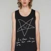 Long Clothing Satan Loves You Vest - Unisex -GOTHIC SKIRTS Shop satan loves you vest unisex long clothing 300x