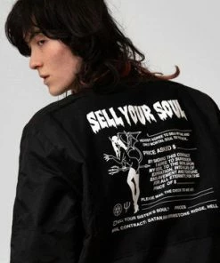 Long Clothing Sell Your Soul MA1 Patch Jacket - Unisex