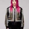 Long Clothing Stay Gold Cropped Jacket -GOTHIC SKIRTS Shop stay gold cropped jacket long clothing 300x