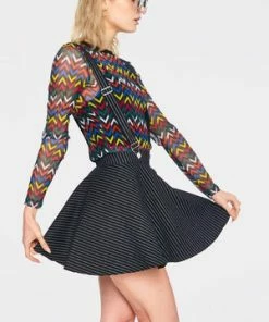 Jawbreaker Stripes 'N' Suspenders Skirt -GOTHIC SKIRTS Shop stripes n suspenders skirt jawbreaker 3 300x