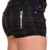 Banned Tartan Shorts -GOTHIC SKIRTS Shop tartan shorts banned 300x