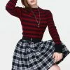 Jawbreaker Teen Spirit Tartan Pleated Skirt -GOTHIC SKIRTS Shop teen spirit black tartan pleated skirt ska 3734 01.989 300x