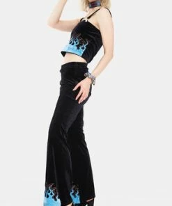 Jawbreaker Too Hot To Handle Flame Flared Trousers 12 Jawbreaker Too Hot To Handle Flame Flared Trousers -GOTHIC SKIRTS Shop too hot to handle flame flared trousers jawbreaker 4 300x
