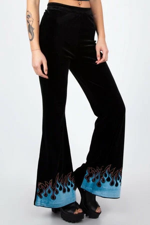 Jawbreaker Too Hot To Handle Flame Flared Trousers 8 Jawbreaker Too Hot To Handle Flame Flared Trousers - Image 6