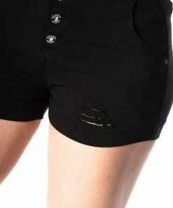 Banned Trashed & Ragged Shorts -GOTHIC SKIRTS Shop trashed ragged shorts banned 4 300x