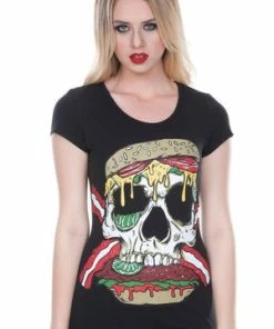 Jawbreaker Twisted Burger T-Shirt -GOTHIC SKIRTS Shop twisted burger t shirt jawbreaker 6 300x