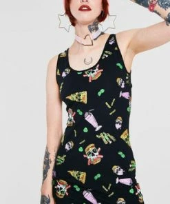 Jawbreaker Twisted Fast Food Cut Out Dress