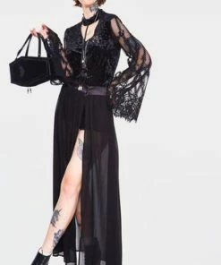 Jawbreaker Vamped Chiffon Coordinate Skirt