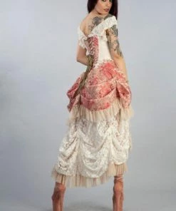 Burleska Versailles Corset Dress In Jacquard -GOTHIC SKIRTS Shop versailles corset dress in jacquard burleska 2 300x