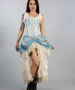 Burleska Versailles Corset Dress In Jacquard -GOTHIC SKIRTS Shop versailles corset dress in jacquard burleska 7 300x