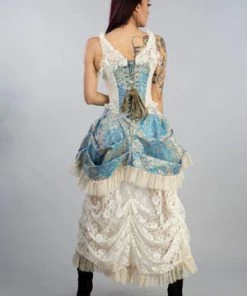 Burleska Versailles Corset Dress In Jacquard -GOTHIC SKIRTS Shop versailles corset dress in jacquard burleska 8 300x