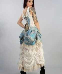 Burleska Versailles Corset Dress In Jacquard -GOTHIC SKIRTS Shop versailles corset dress in jacquard burleska 9 300x