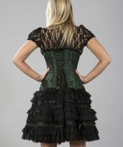 Burleska Victorian Double Steel Boned Underbust Corset In Scroll Brocade -GOTHIC SKIRTS Shop victorian double steel boned underbust corset in scroll brocade burleska 7 300x