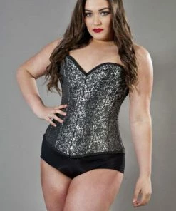 Burleska Victorian Overbust Corset In Brocade -GOTHIC SKIRTS Shop victorian overbust corset in brocade burleska 3 300x