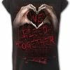 Spiral We Bleed Together - Turnup Sleeve Loosefit Tee 2 Spiral We Bleed Together - Turnup Sleeve Loosefit Tee -GOTHIC SKIRTS Shop we bleed together turnup sleeve loosefit tee spiral 300x