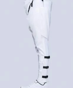 Long Clothing White Clip Pants - Unisex 8 Long Clothing White Clip Pants - Unisex -GOTHIC SKIRTS Shop white clip pants unisex long clothing 3 300x