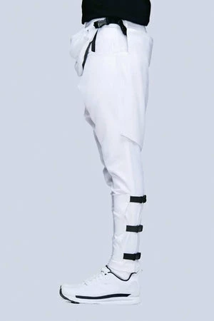 Long Clothing White Clip Pants - Unisex 5 Long Clothing White Clip Pants - Unisex - Image 3