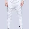 Long Clothing White Clip Pants - Unisex -GOTHIC SKIRTS Shop white clip pants unisex long clothing 300x