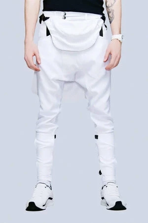 Long Clothing White Clip Pants - Unisex 3 Long Clothing White Clip Pants - Unisex