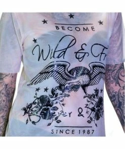 Dr Faust Wild Printed Mesh Oversized Top - Jaylene -GOTHIC SKIRTS Shop wild printed mesh oversized top jaylene dr faust 3 300x