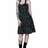 Dr Faust Yellow Evil Cats Black Midi Dress - Katz -GOTHIC SKIRTS Shop yellow evil cats black midi dress katz dr faust 300x