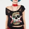 Jawbreaker Zombie Burger Lace Panel Top -GOTHIC SKIRTS Shop zombie burger lace panel top jawbreaker 300x